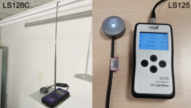 Photo of UV Light Bands and Measurement