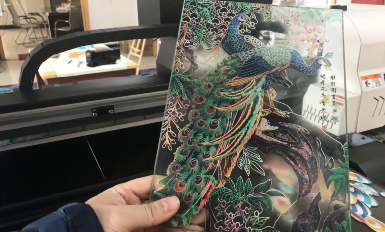 Application of digital printing tempered glass
