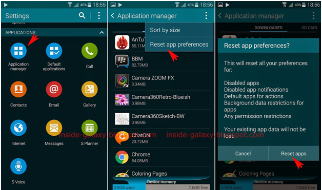 reset app preferences in Galaxy S5.jpg