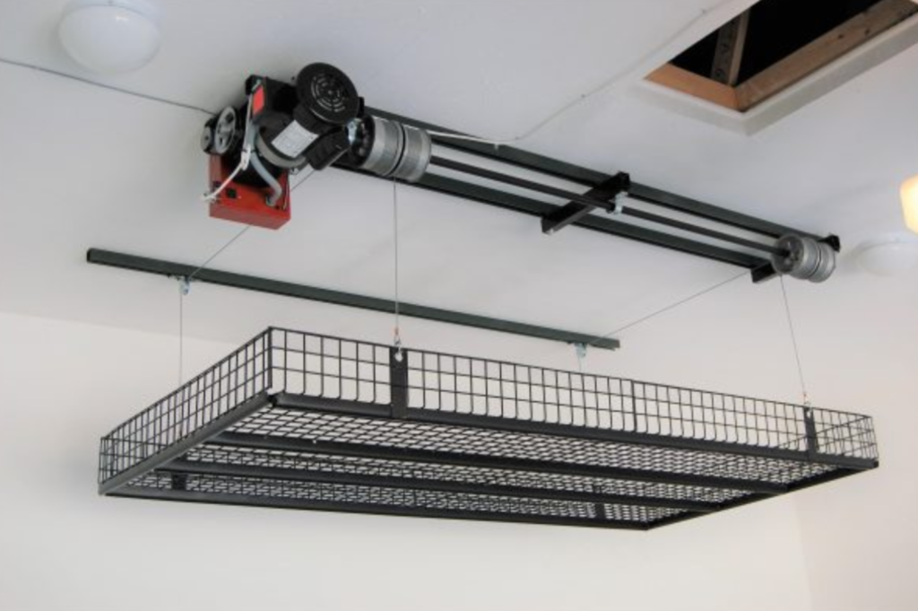 Make Use Of Your Garage Room With These Garage Ceiling Storage Lifts Ideas
