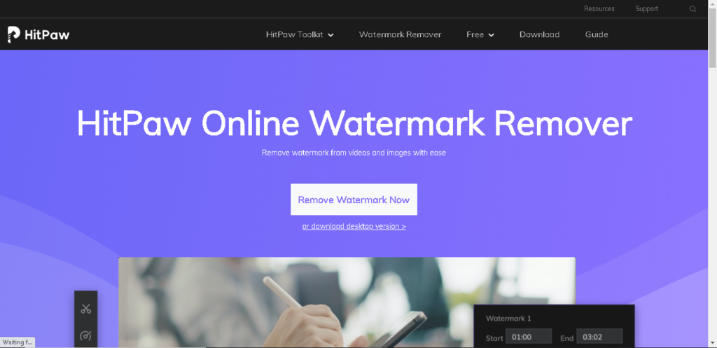 remove watermark from video online free – hitpaw online watermark remover