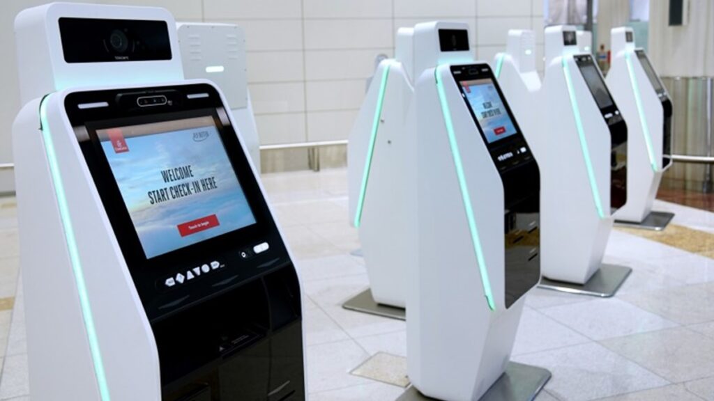 hotel self check in machine