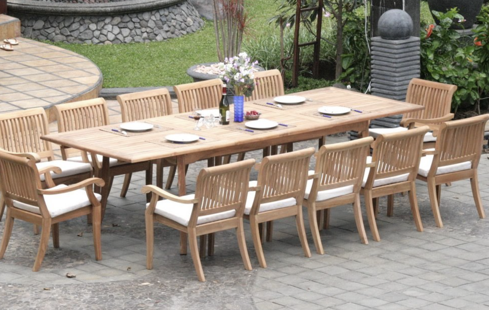 Ing An Extendable Dining Table, Extendable Outdoor Dining Table For 12