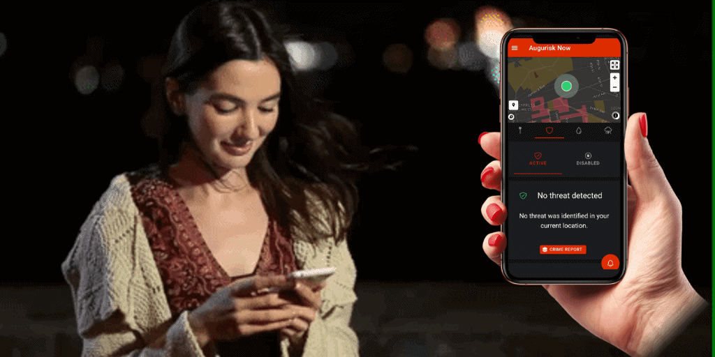 Augurisk An App to Warn You About crime and natural disasters
