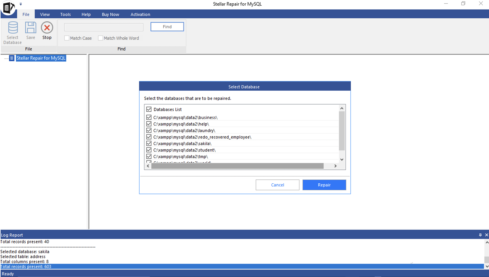 How to repair corrupted MySQL Database - IMC Grupo