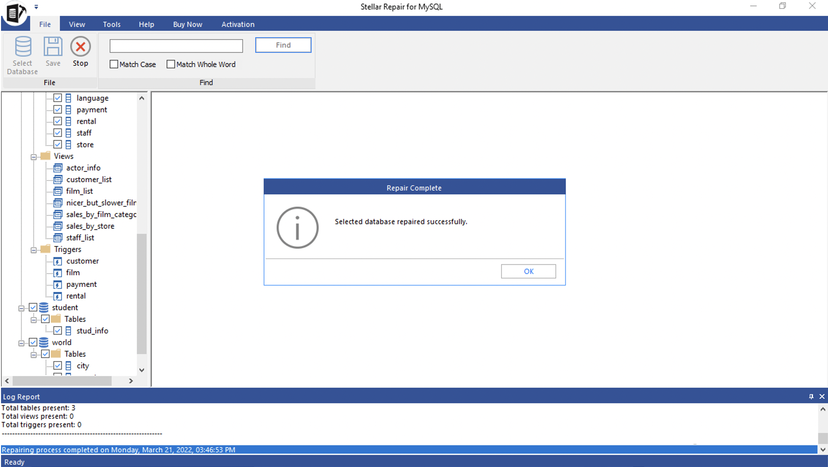How to repair corrupted MySQL Database - IMC Grupo