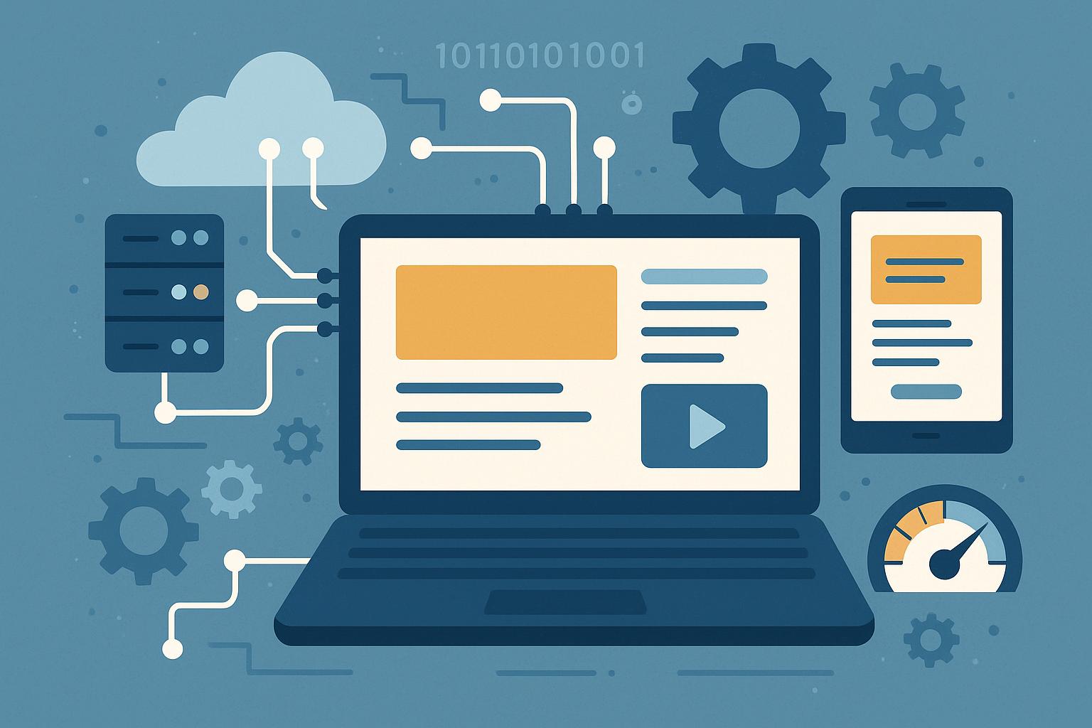 Servers and code powering seamless user experience on digital platforms backstage