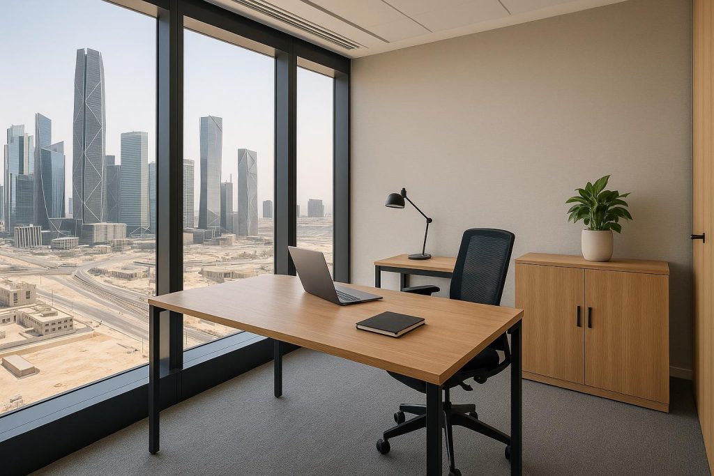 Modern private office workspace in KAFD designed for small business growth and productivity