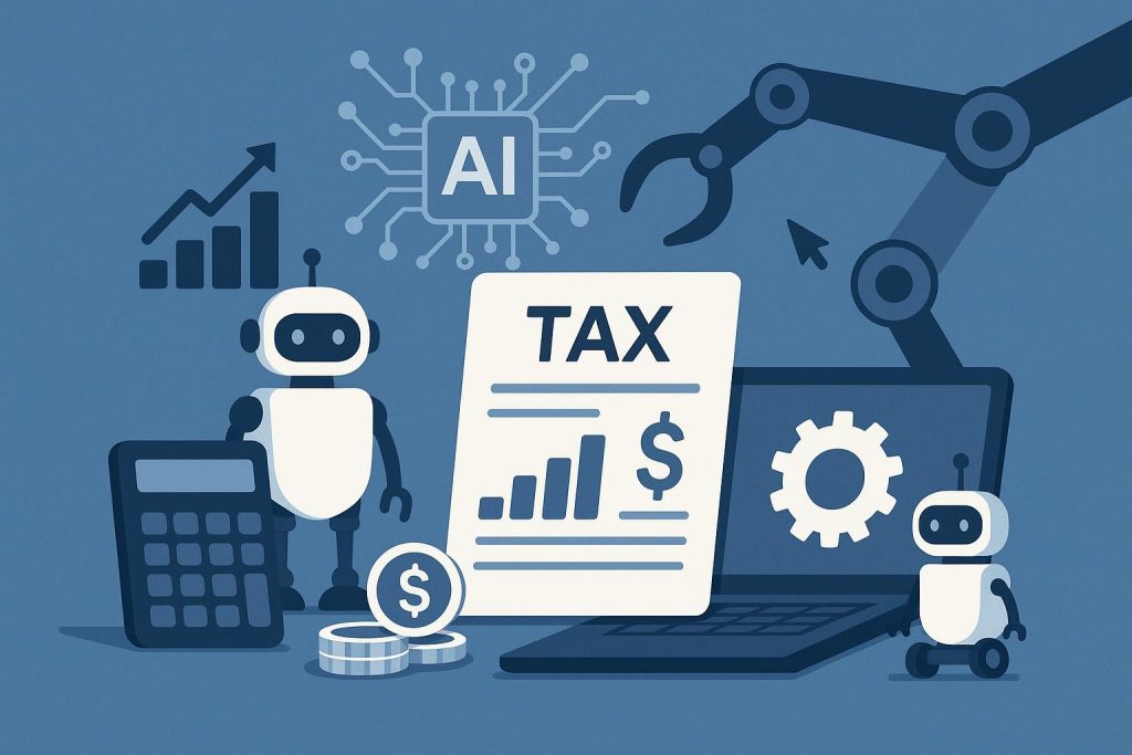Artificial intelligence software and automation tools streamlining small business tax preparation