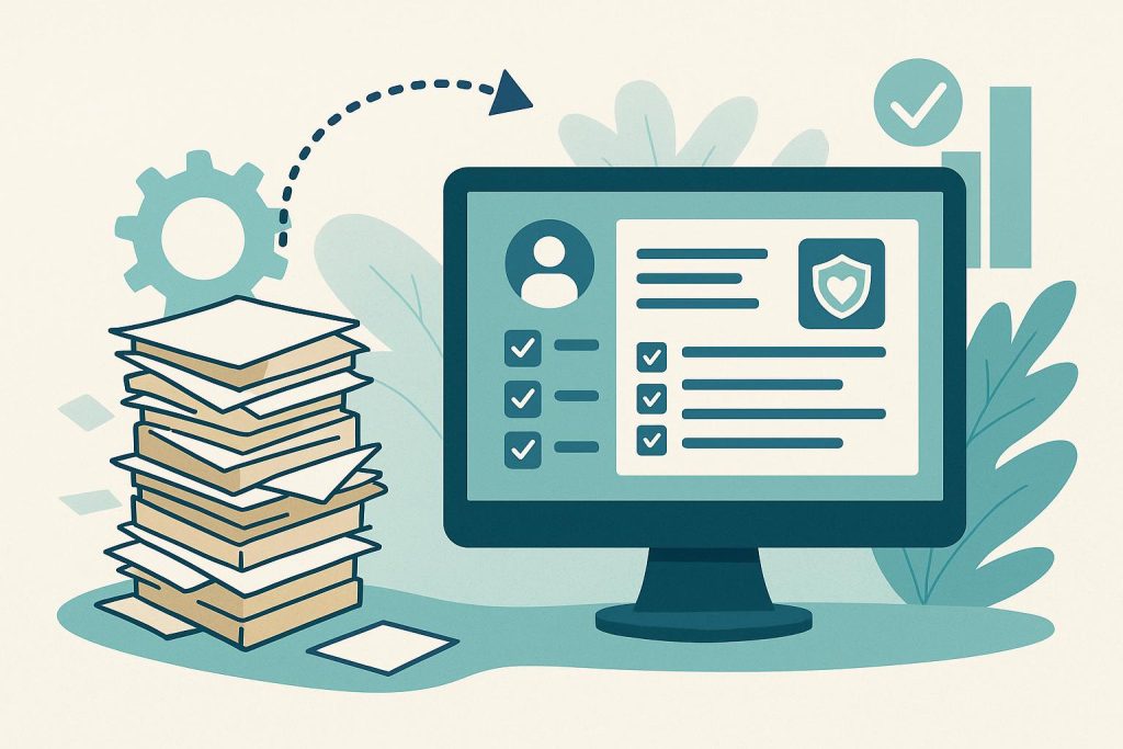 Human services case management software dashboard streamlining administrative tasks