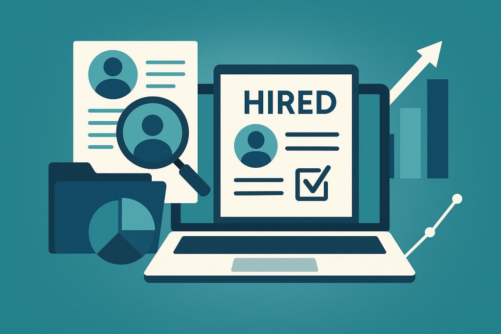 Analytics dashboard illustrating data-driven solutions for modern recruiting and hiring challenges