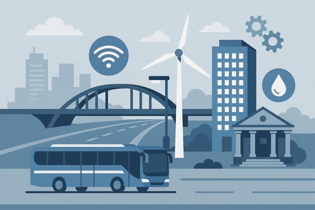 GET Group infrastructure projects in public services sector, technology and construction focus