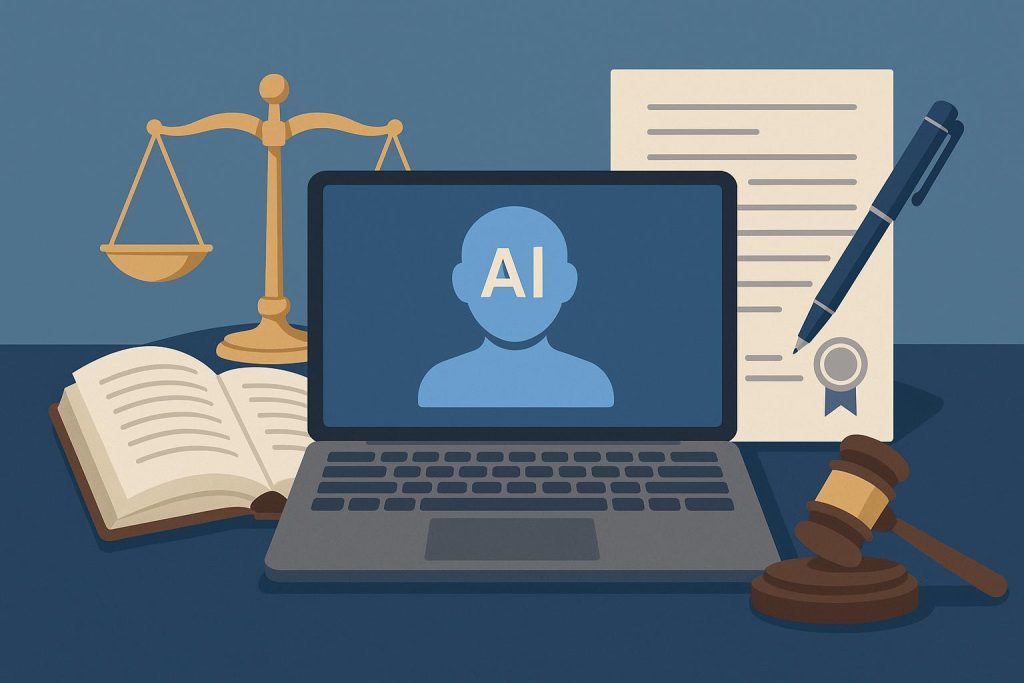 AI-powered legal assistant streamlining legal research and document drafting for law professionals