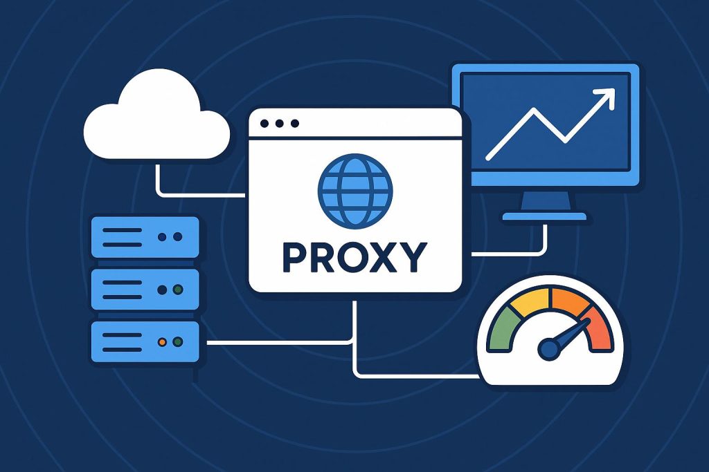 ISP proxy provider comparison illustrating impact on internet speed and network performance