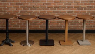 Photo of 5 Table Base Materials Tested in Restaurant Environments: Ranked by Durability and Maintenance Cost