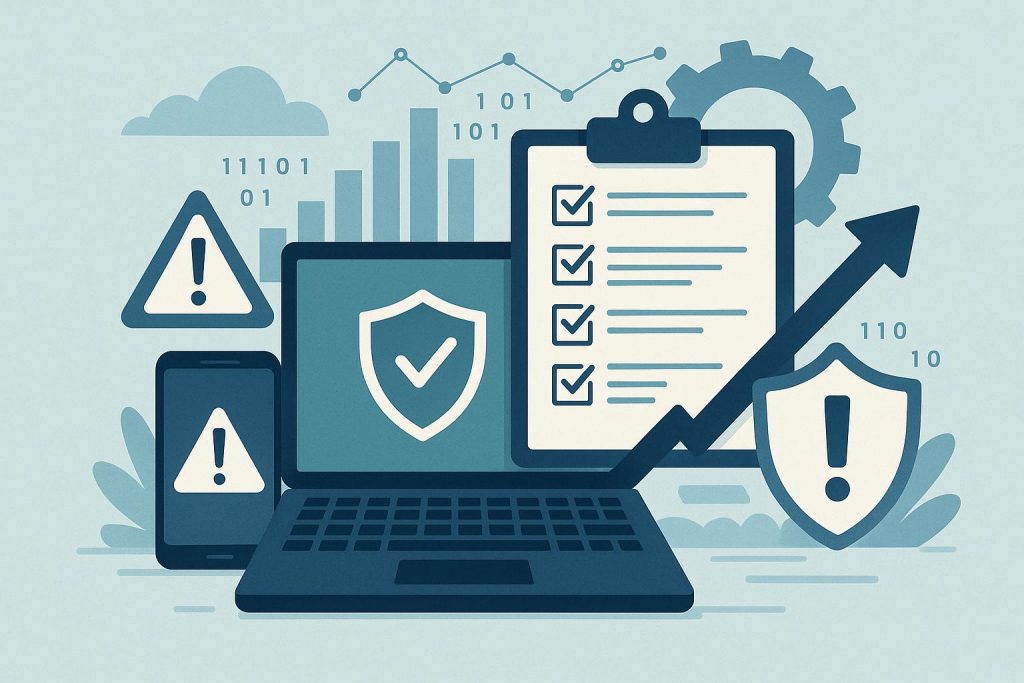 Digital dashboard displaying incident risk analytics for business liability management