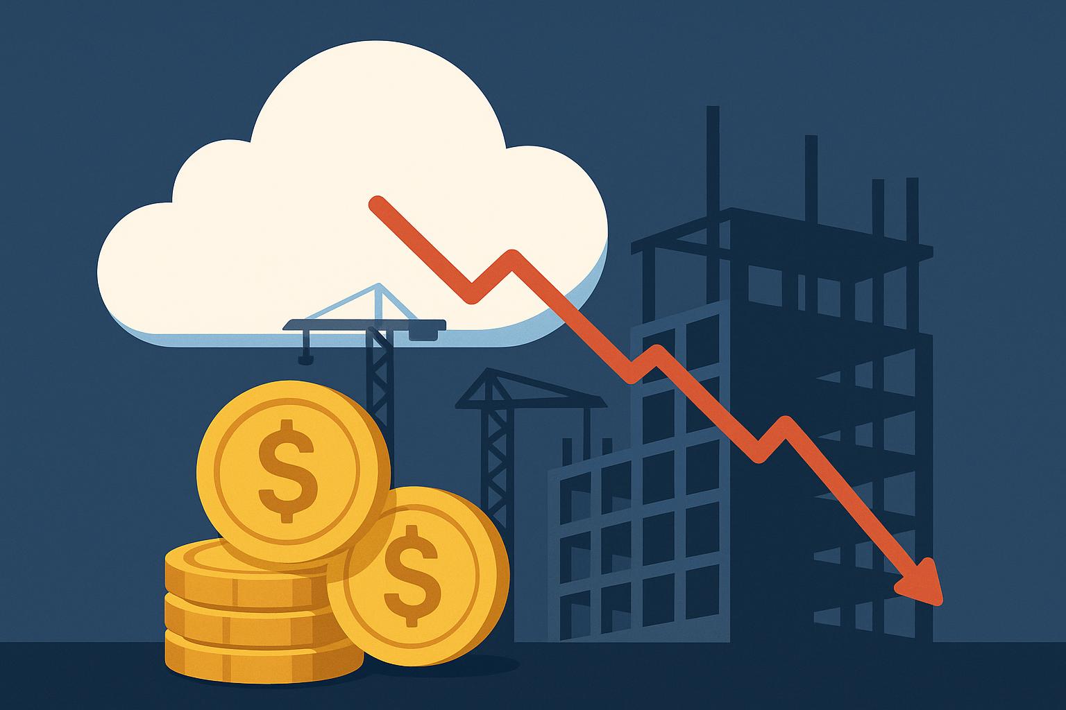 Cloud infrastructure cost comparison highlighting impact of poorly designed IT architecture
