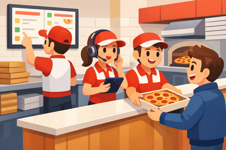 Image 1 of Elevating Pizza Restaurant Customer Service with Advanced Communication Tools