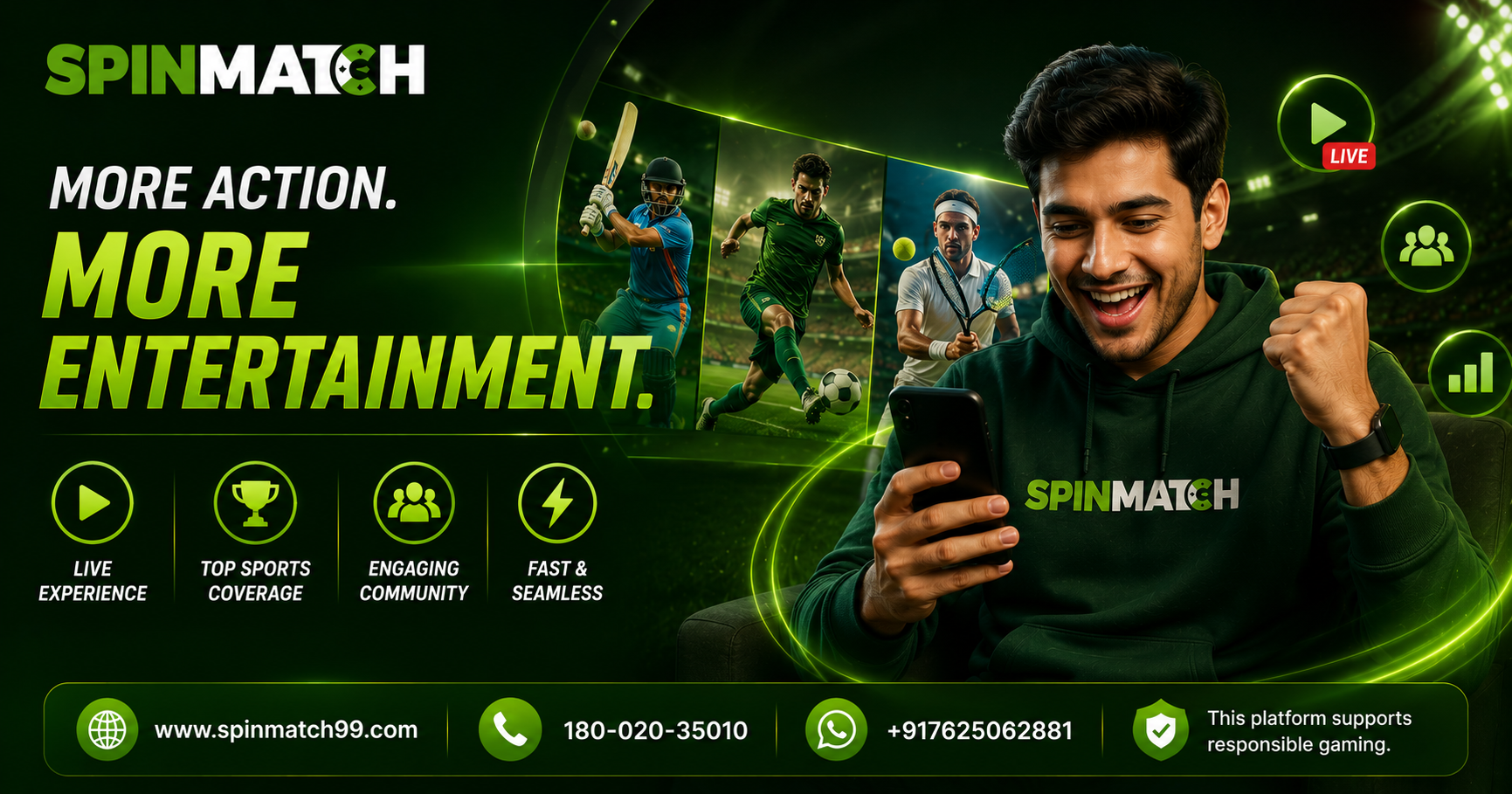 Image 1 of Meta title:- How Spinmatch Enhances Sports Entertainment for Users