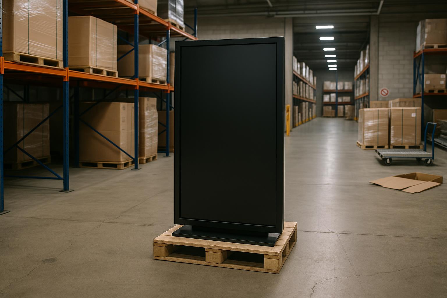 Digital signage screens delayed in warehouse due to poor supply chain management