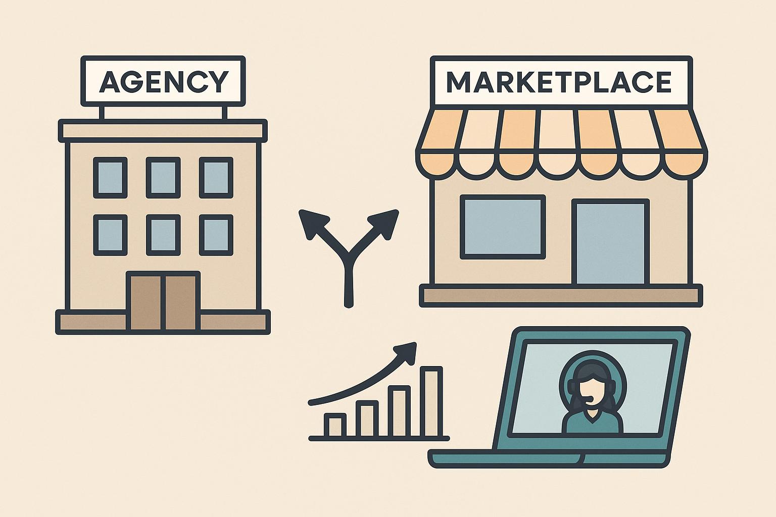 Comparison of agency and marketplace options for scalable virtual assistant services