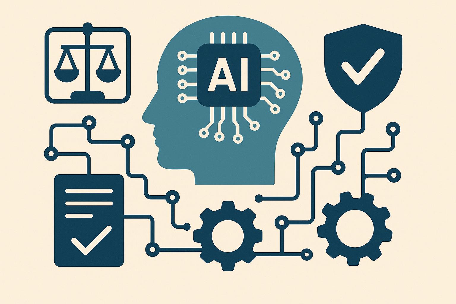 Artificial intelligence concept highlighting ethics and safety considerations in technology development