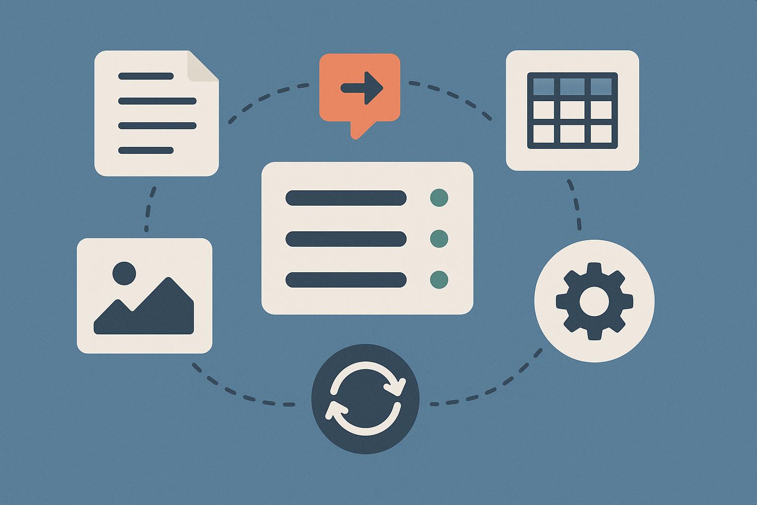 Diagram illustrating Model Context Protocol improvements in digital content workflows and operations