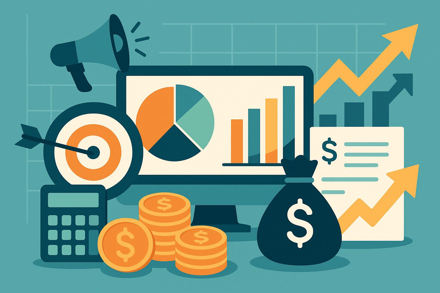 Digital marketing budget allocation chart illustrating strategies for maximizing ROI