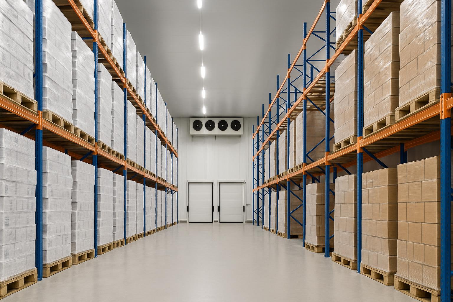 Modern Perth warehouse with large-scale refrigeration units for cold storage logistics management
