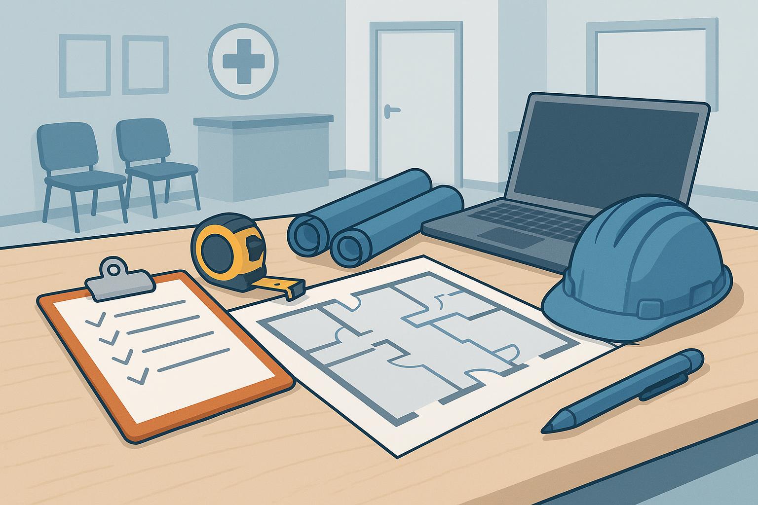 Modern medical clinic interior design by professional fitout contractor in Australia