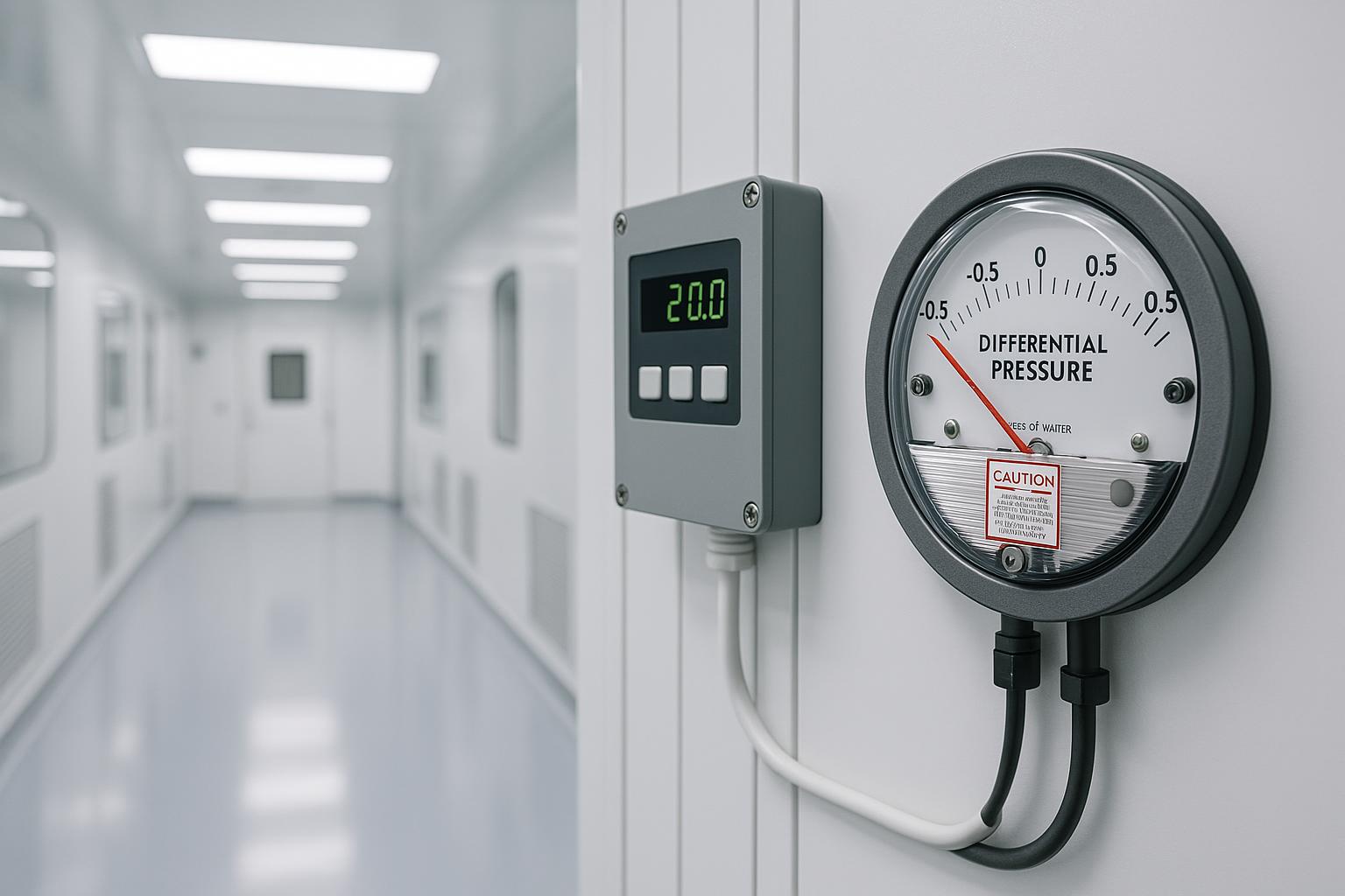 Cleanroom pressure control system equipment ensuring stable air pressure during daily operations