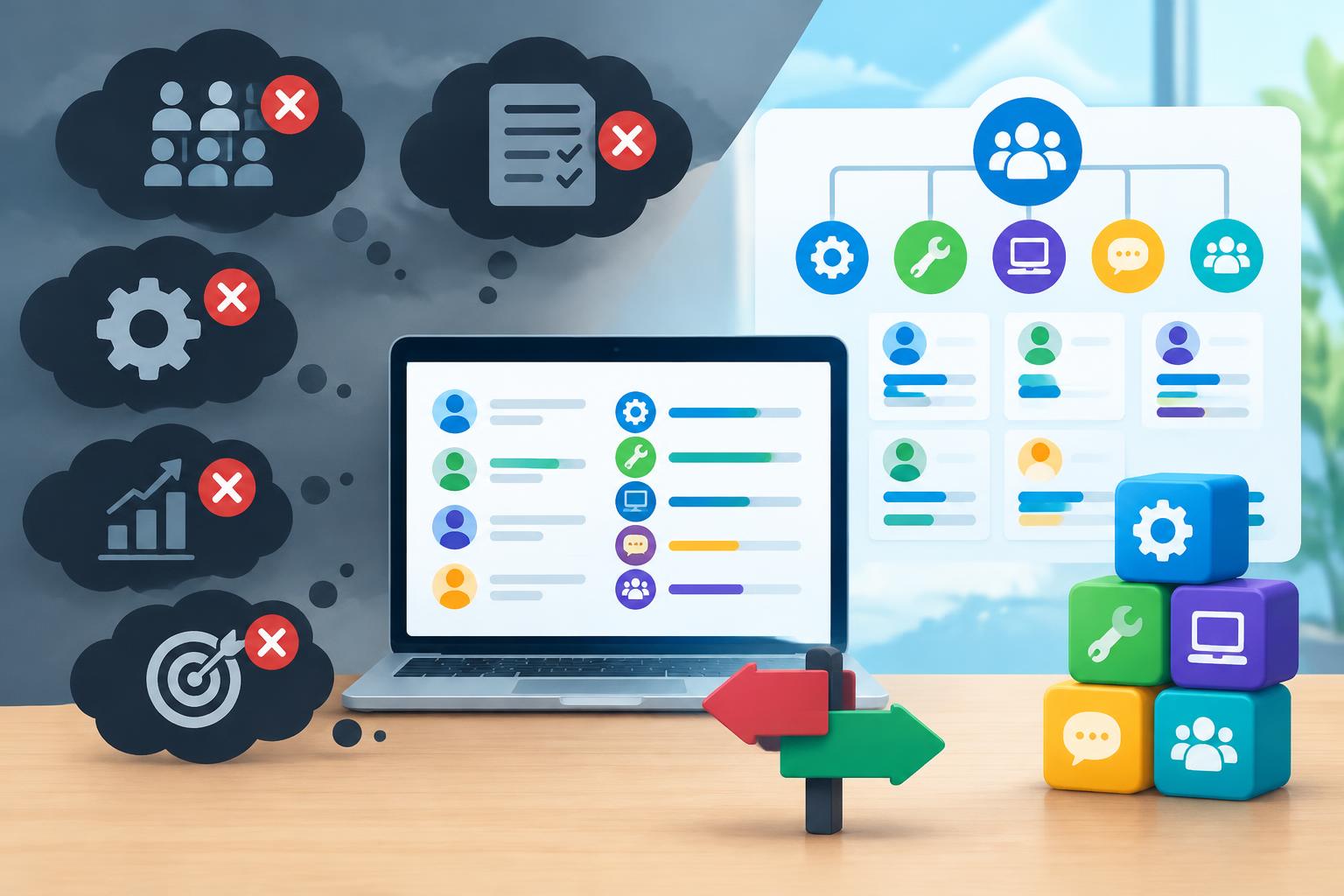 Dashboard with charts and analytics displaying skills management software for frontline team leaders