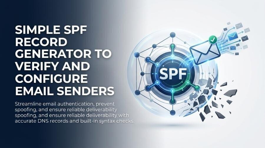 Image 1 of Simple SPF Record Generator To Verify And Configure Email Senders